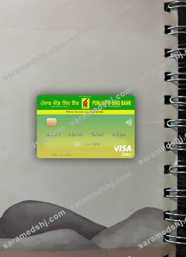 India Punjab and Sind Bank visa photolook front